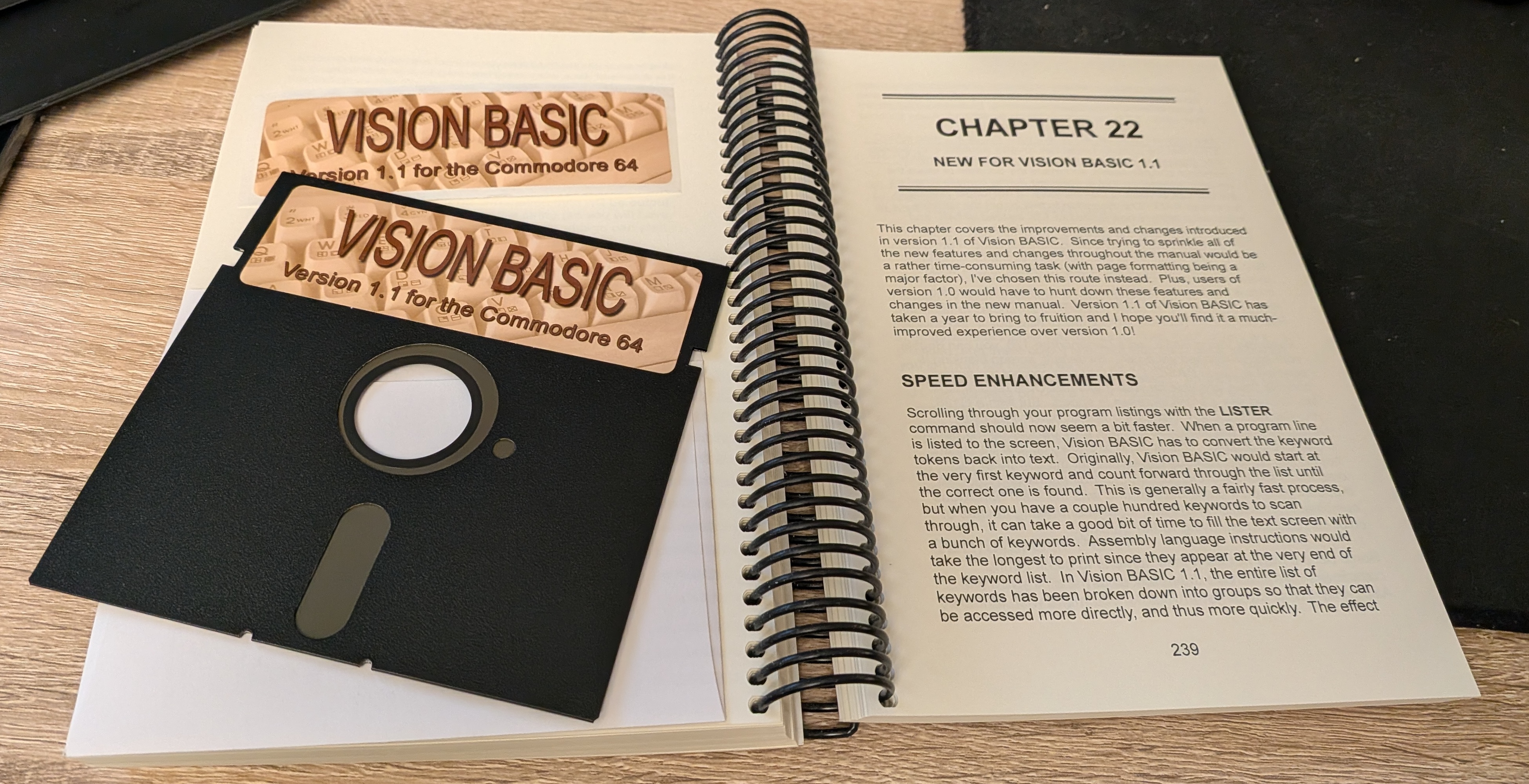 The floppy is real, and would work if I had a drive